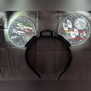 Disney Parks Star Wars Light-Up Mickey Mouse Ears Headband